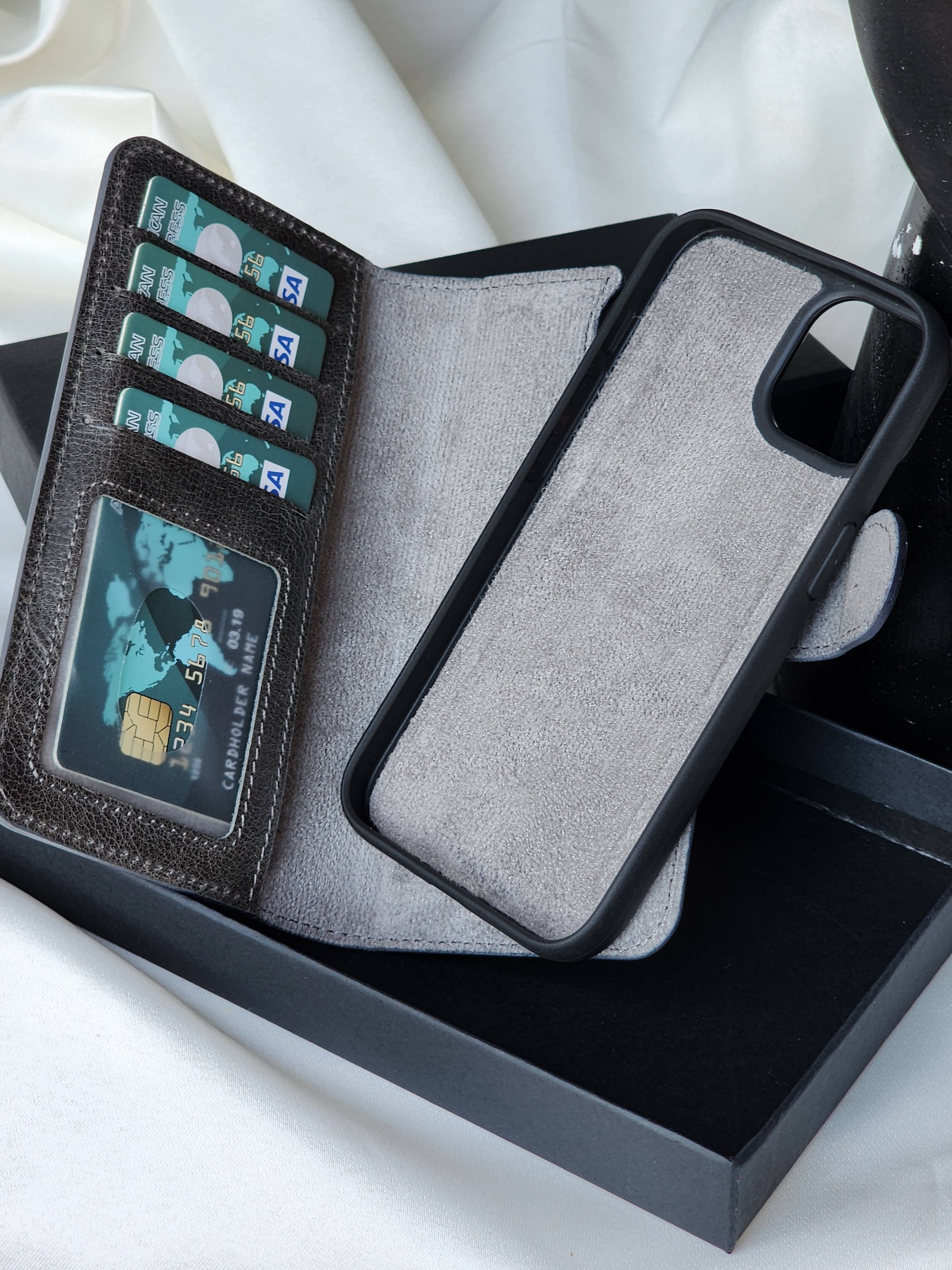 Iphone 15 Telefon Kılıfı ve Cüzdan İkisi Bir Arada